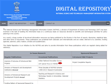 Tablet Screenshot of digitalrepository-nstmis-dst.org